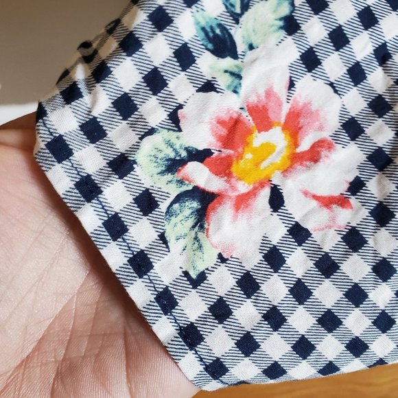 DR2 Daniel Rainn navy & white floral top M - Picture 10 of 13